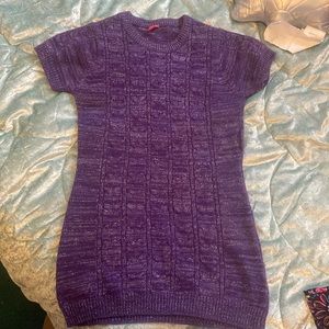 Purple sweater dress 10/12